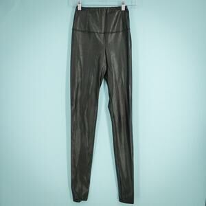 Wilfred Free Aritzia Size XS Daria Black Faux Leather Pull On Skinny Leggings
